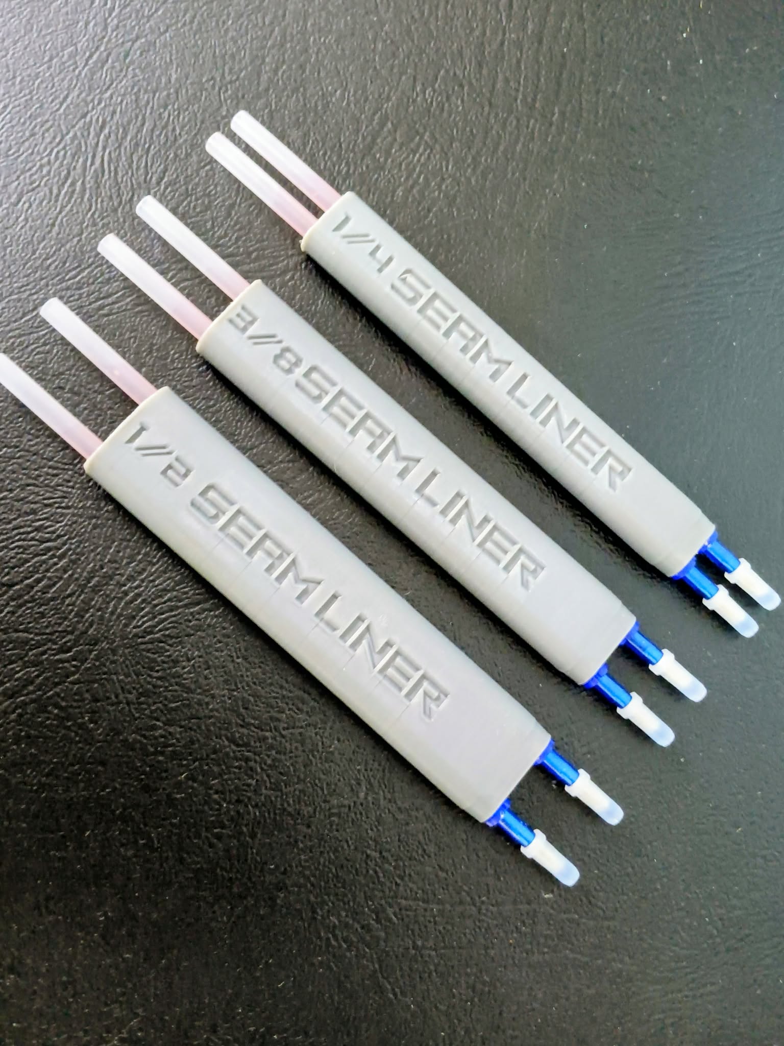 Seam Liner Allowance Pen Holder 3pc Set 1/4 3/8 1/2